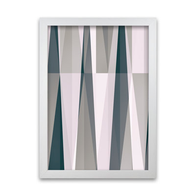 Mono Triangles Abstract Original - Print