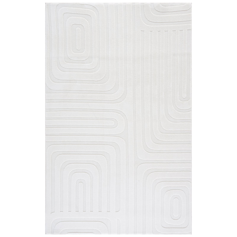 Tapis géométrique lavable à la machine 660 Versaillies, Rectangle de 8 pi x 10 pi