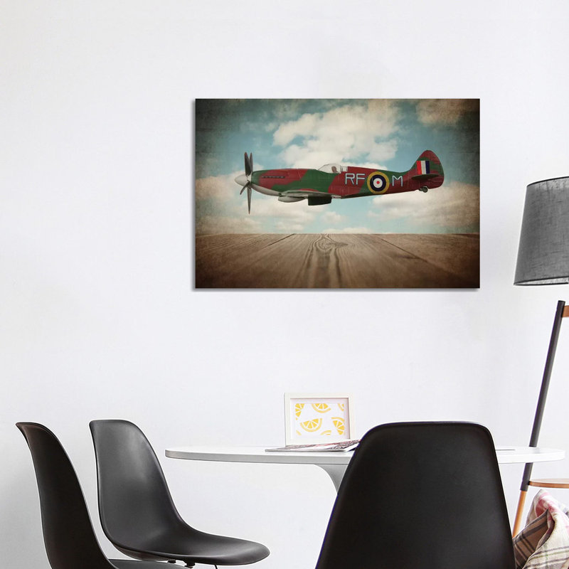 Spitfire - Print on Canvas, Wrapped Canvas, 101.6 cm H x 66.04 cm W x 1.91 cm D