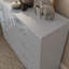 Brendle 8 Drawer Chest: 104cm Wide - High Gloss Front with Chrome Handles, Scratch Resistant-483622009