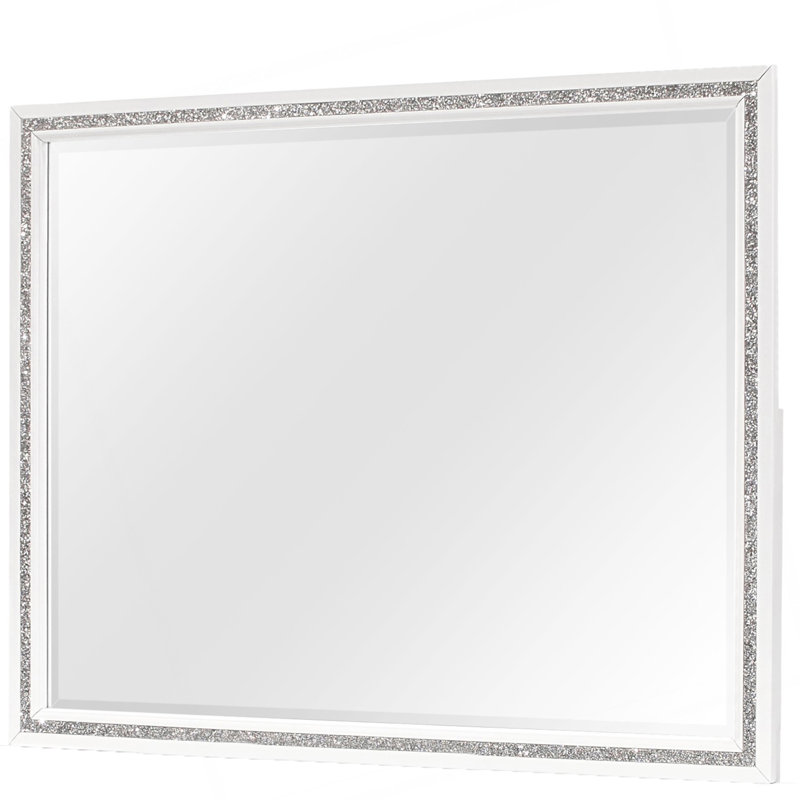 ALMERA GLITTER WHITE MIRROR