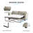 Latitude Run 77" Velvet Queen Pull Out Sleeper Loveseat with Memory Foam Mattress-805547597-805547593