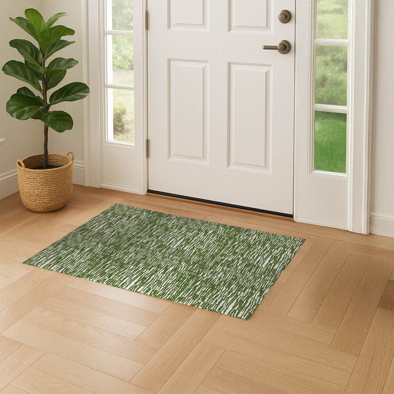 Paillasson Strands, Vert olive, L 24 po x L 36 po