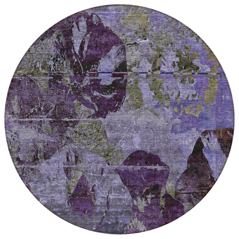 Tapis d'intérieur rond 8 pi