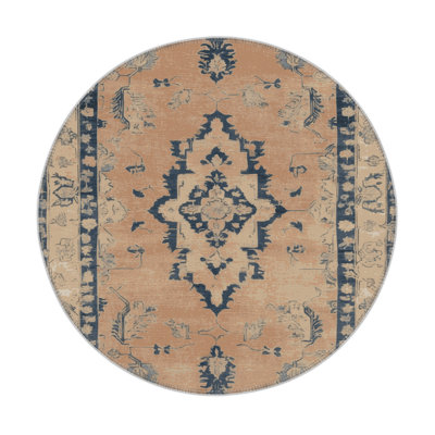 Tapis intérieur et extérieur brun Overdyed
