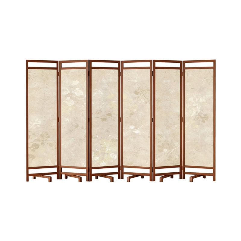 Paravent en bois massif de qualité supérieure avec cadre en bois naturel et base stable, H 70,87 po x l 106,3 po x P 1,06 po