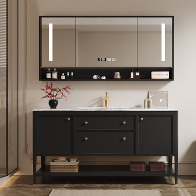 Light luxury floor-standing bathroom cabinet