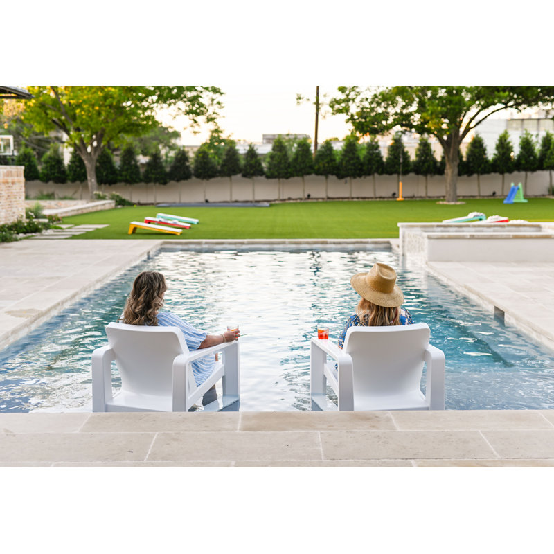 Deck Outdoor Lounge Chair, Highcloud White
