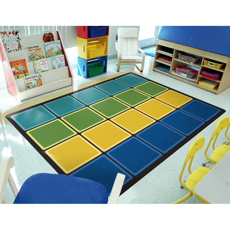 Tapis Blocks Abound, Rectangle 5 pi 4 po x 7 pi 8 po