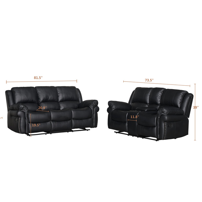 Sarahlynn Faux Leather Recliner, Gray Faux Leather