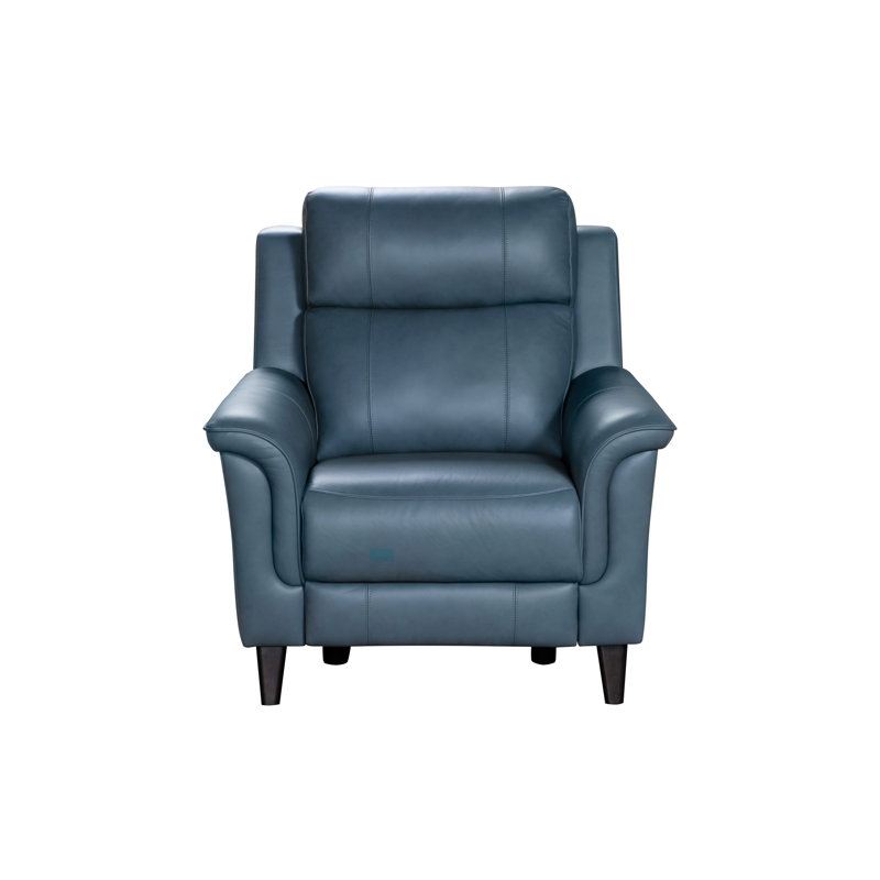 Fauteuil inclinable club Neabsco, Cuir synthétique Masen bleu-gris