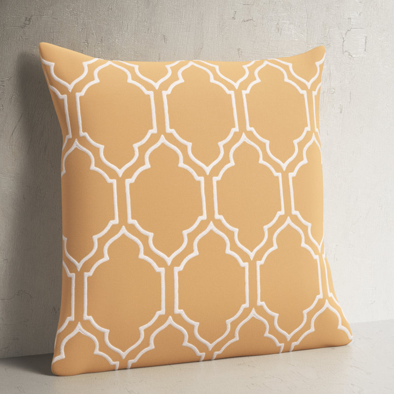Clarysville Linen Geometric Throw Pillow Cover, 22 H" x 22" W, Taupe