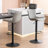 Swivel Adjustable Height Faux Leather Bar Stool-376865818
