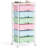 Rolling Storage Drawers with Wheels ,Utility Cart with 6 Large Drawers and Wooden Tabletop-1823129701