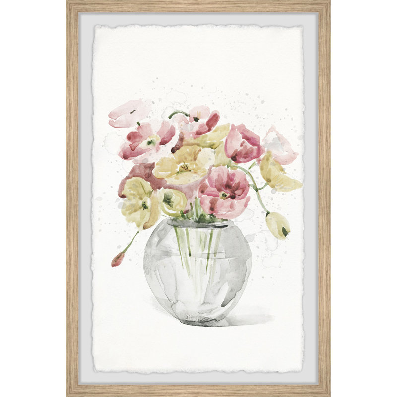Chromatic Blooms - Single Picture Frame Painting, 30 cm H x 20 cm W