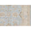 Tapis bleu et beige noué à la main de haute qualité