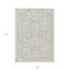 Tapis intérieur / extérieur géométrique lavable 5 pi x 8 pi vert et beige