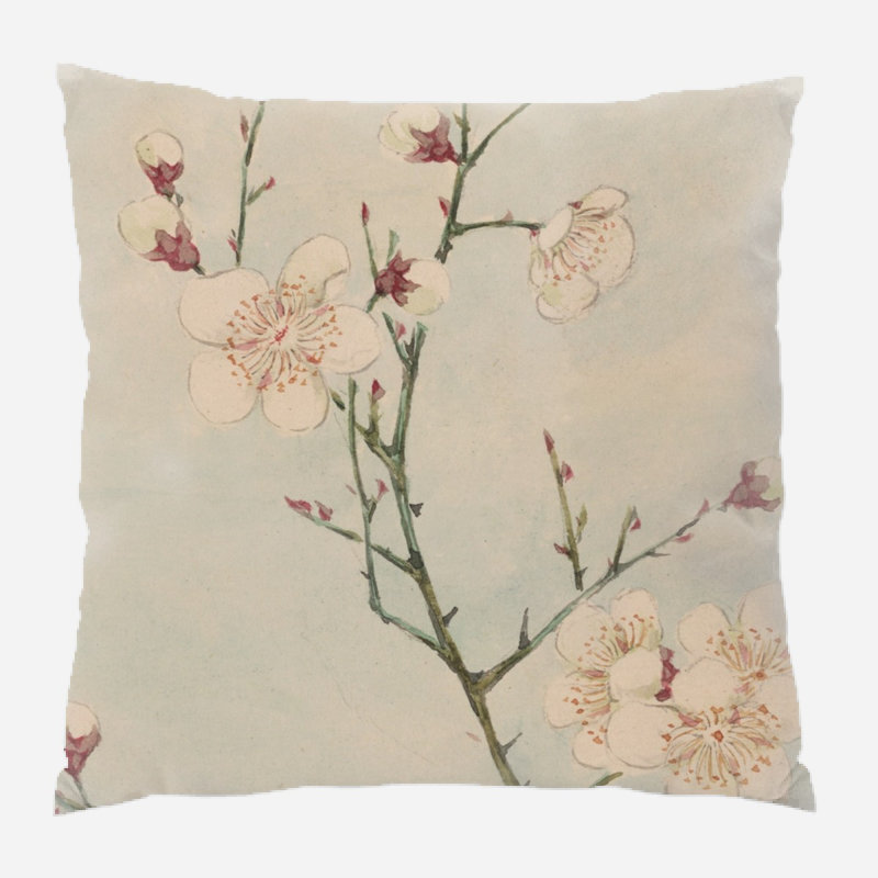  Coussin décoratif aquarelle, Microsuède, Intérieur