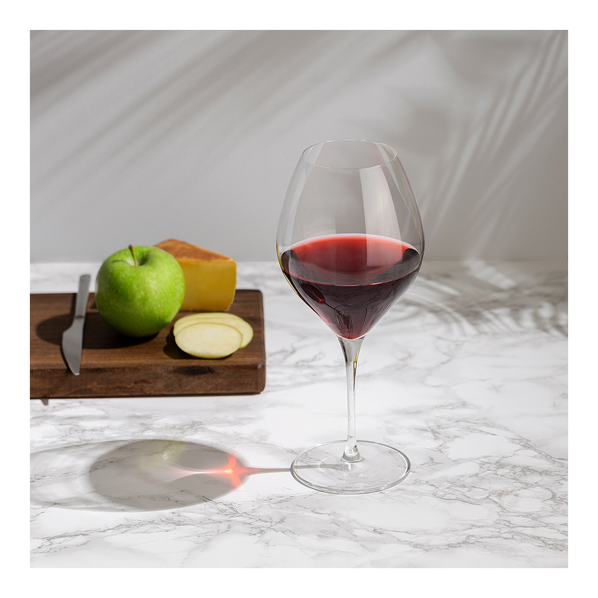 Vinifera Lead-Free Crystal All Purpose Wine Glasses, Set Of 2, 26.71 oz 