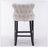 Jeemie Upholstered Counter Stool with Solid Wood Frame-799275677