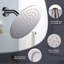 Wide Round Rain Shower Head For Bathroom With 1.8 GPM High-Pressure Swivel Rainfall Spray-104597194