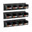 Wall Mounted Storage Bins, 12 Plastic Bins & 3 Metal Rails, Plastic Hanging Stackable Storage Bin For Screws, Nuts, Bolts, Nails, Hardware Tool Organizer For Workshop, Craft Room, Garage, Black
