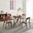 Nordic simple solid wood round dining table
