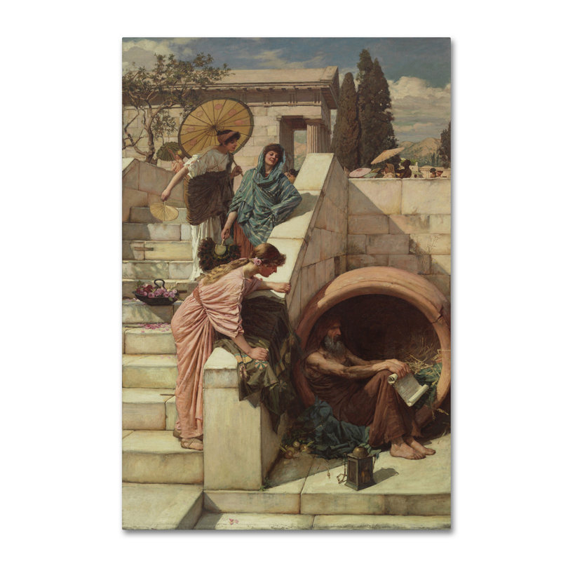 « diogenes », reproduction sur toile tendue, H 19 po x l 12 po