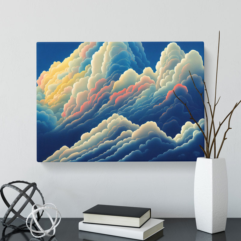 Unforgettable Cloudy Sky - Wrapped Canvas Painting, 35cm H x 50cm W x 3cm D