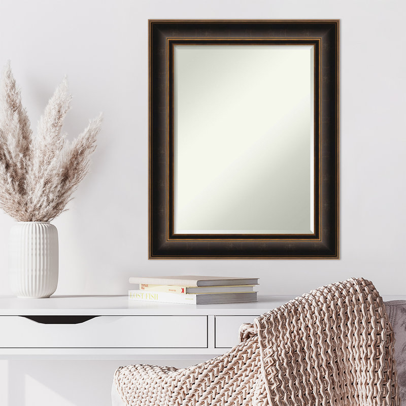 Earnst Solid Wood Rectangle Wall Mirror, 29.75" x 23.75"