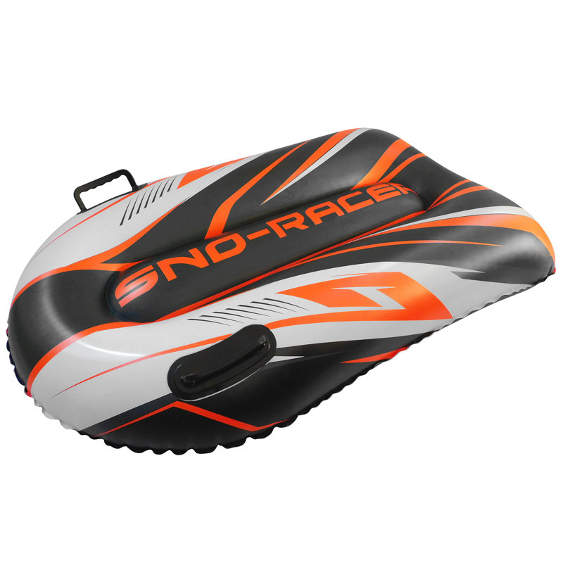 Noix de coco: traîneau à neige 48 po - cyclone orange, Orange