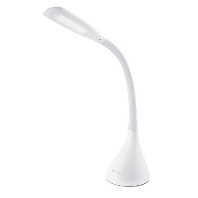 23" White Adjustable LED Desk Lamp with Touch Sensor