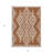 3' X 5' Terra Cotta And Ivory Geometric Washable Indoor Outdoor Area Rug