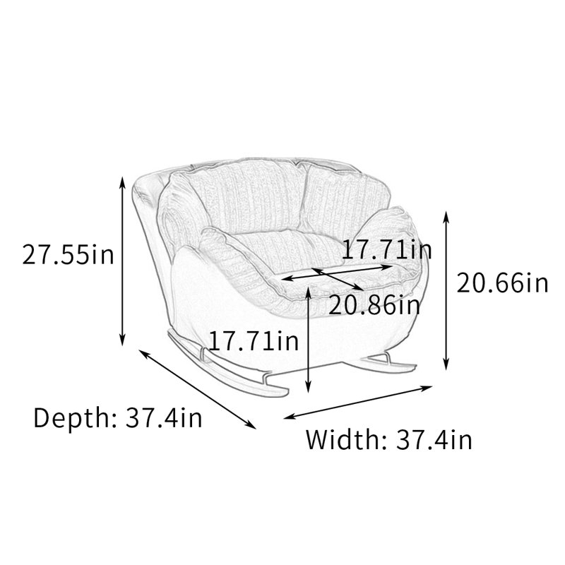 Chaise berçante simple Latorre Bionic
