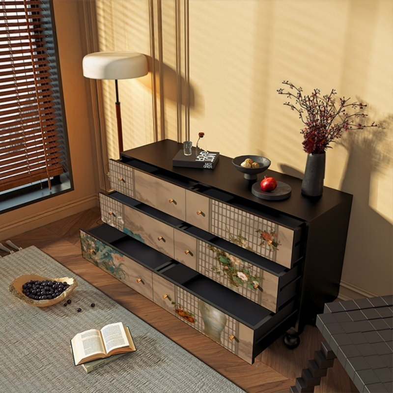 Armoire de rangement à 6 tiroirs Modern Light Luxury