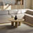 Solid Wood 36-inch Round Modern Coffee Table – Natural or Walnut, Wood Coffee Table for Living Room, Easy Assembly-1822790938-1822790937