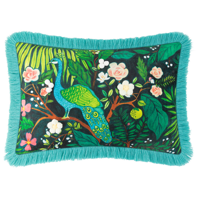 Housse de coussin en polyester à pampilles