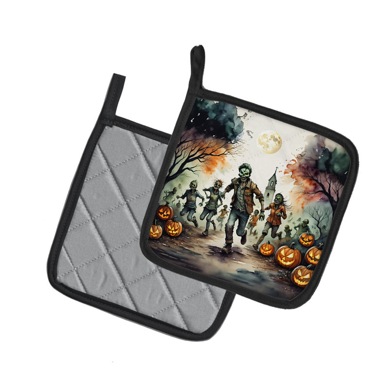 Paire de poignées Zombies Spooky Halloween