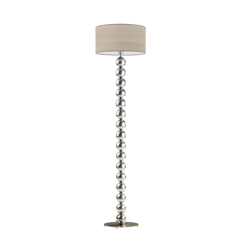 Lemasters 158cm Traditional Floor Lamp, Silver