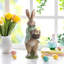 Décoration de table en forme de lapin de Pâques avec fleurs 15,75 "H