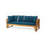 Lit de jour Rustic Long Beach, matériau de bois, matériau de coussin d'eau avec éléments, bois, tissus de siège