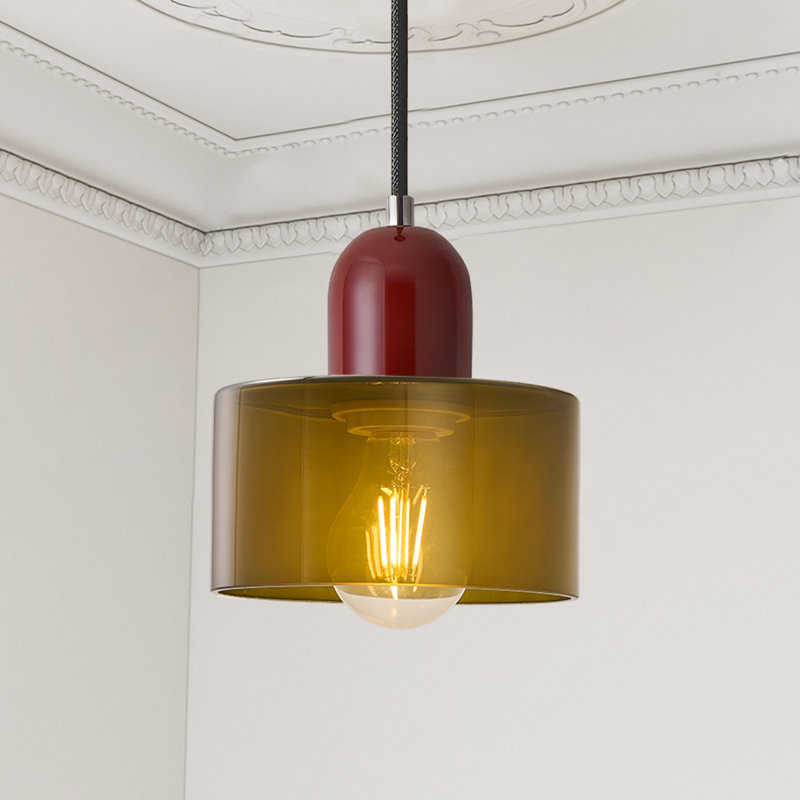 Luminaire suspendu Mid-Century, Vert, Rouge