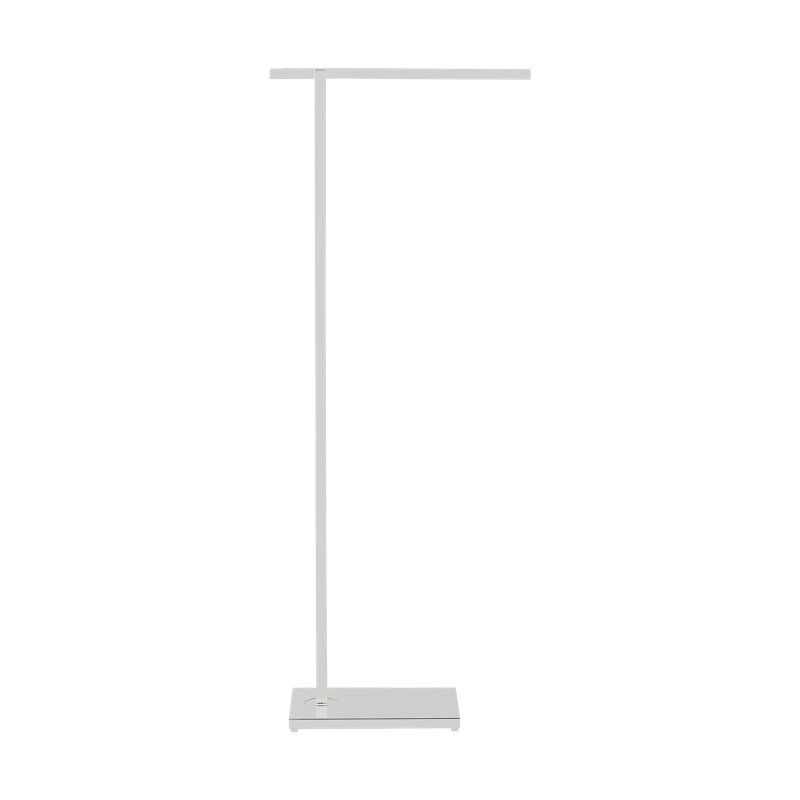 Mick De Giulio Stagger 1-light medium floor lamp in nightshade black finish, Polished Nickel