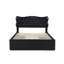 Lit plateforme tapissier en cuir avec 4 tiroirs de rangement-783887751-767736412