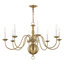 Benedetto 8 - Light Steel Classic / Traditional Chandelier-929512305