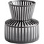 Lined Up Glass Table Vase