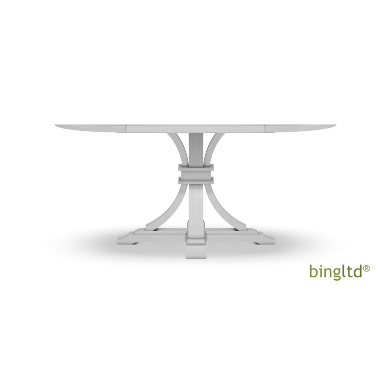 BingLTD - 30" Tall Gabriel Round Pedestal Table Base Only No Table Top, Chalk