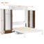 Lit escamotable double, lit escamotable avec placard, tiroirs et table