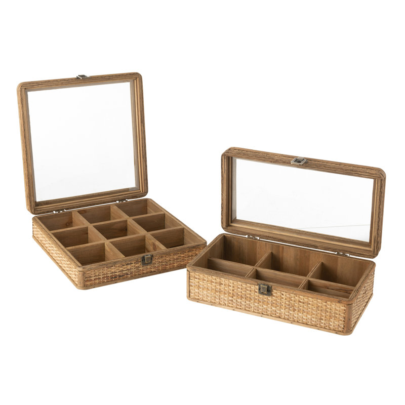 Rectangle 6 Compartments Watch Box