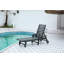 Chaise longue d'extérieur avec texture en bois-1430205541